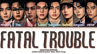 Download lagu [KARAOKE]ENHYPEN 'Fatal Trouble' (8 Members) Lyrics|You As A Member mp3