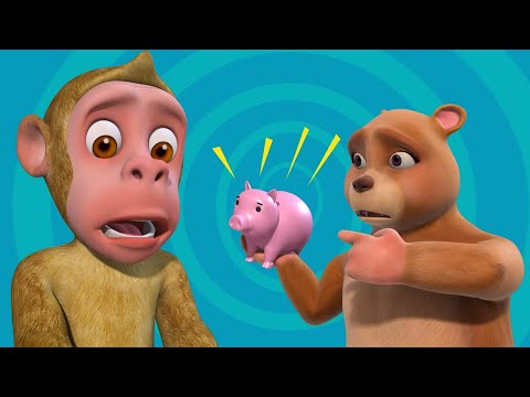 Natkhat Bandar Aur Bhalu | Hindi Rhymes for Children | Infobells