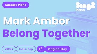 Mark Ambor - Belong Together (Piano Karaoke)