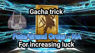 Fate/Grand Order - NA "Gacha tricks for getting SR/SSR Card"