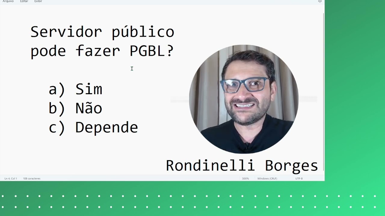 Servidor público pode fazer PGBL?
