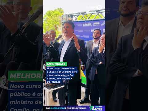 o ministro da Educação, Camilo Santana, confirmou a implantação do curso de Medicina na (UFPI)