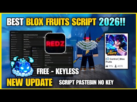 Blox Fruits REDZ HUB Script No Key New Update 2026!!