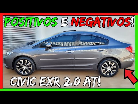✅Civic É PERFEITO!😍Pontos POSITIVOS👍e NEGATIVOS👎do CIVIC EXR 2.0 AUTOMÁTICO 2015/2016!😱