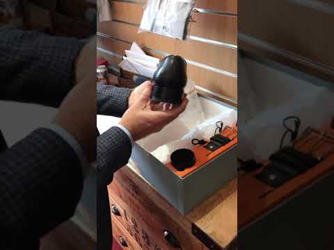 Bespoke shoes unboxing- blue two tone brogues