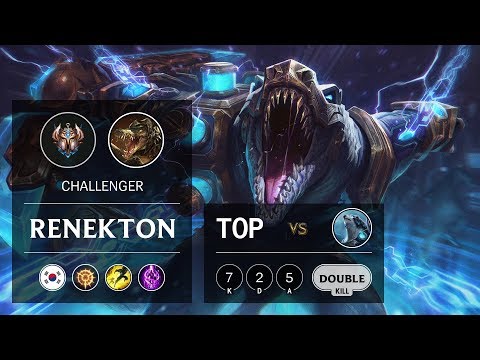 Renekton Top vs Volibear - KR Challenger Patch 9.12