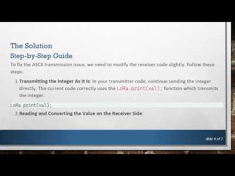Solving the ASCII Value Transmission Problem in Arduino with LoRa