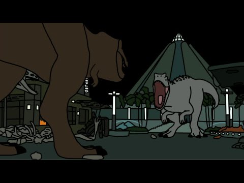 Jurassic World Final battle (animated)