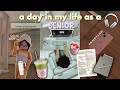 day in my life AS A SENIOR in high school | 6:12am-8pm day! | Bloxburg Roleplay | w/voices