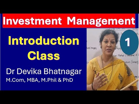 1 Investment Management Introductioin Class in English