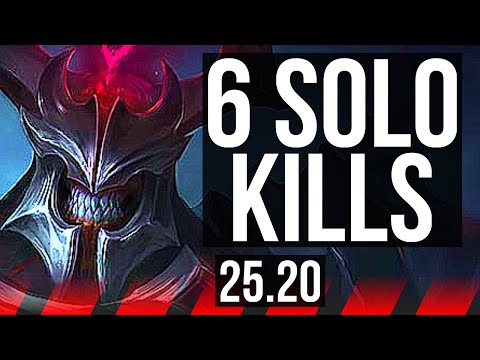 MORDEKAISER vs YASUO (TOP) | 13/2/10, 6 solo kills, Legendary | EUW Master | 25.20