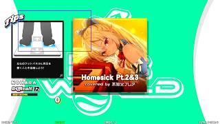 【DDR WORLD】 Homesick Pt.2&3  covered by 不知火フレア  【DOUBLE  Difficult12】 SPEED534 REVERSE DDP12