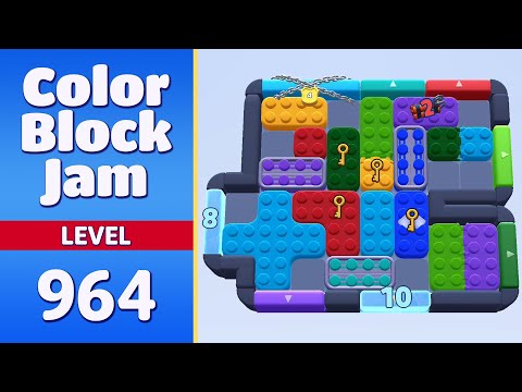 Color Block Jam Level 964 (965) | Every Puzzle Solved! 🎯