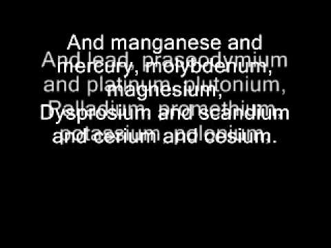 The element song (with lyrics)