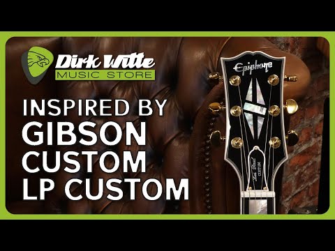 Epiphone Inspired By Gibson Custom Les Paul Custom (Incl Hard Case) Alpine White image 13