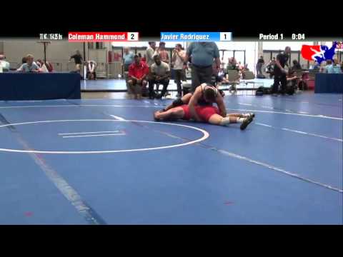 Coleman Hammond vs. Javier Rodriquez at 2013 Junior Nationals - FILA - FS