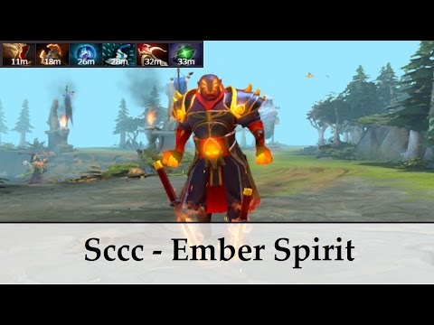 Sccc [9218 mmr player] - Ember Spirit | Dota 2 gameplay