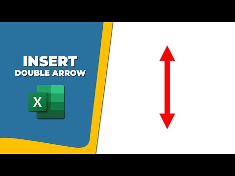 How to insert a double arrow in Excel