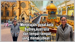 Exploring Downtown Sydney, CBD, Queen Victoria Building & Hyde Park | Sydney City Walking 