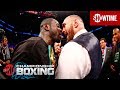 Deontay Wilder Tyson Fury Exchange Words SHOWTIME CHAMPIONSHIP BOXING