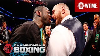 Deontay Wilder &amp; Tyson Fury Exchange Words | SHOWTIME CHAMPIONSHIP BOXING