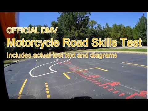DMV Motorcycle Road Skills Test - OFFICIAL Test instruction