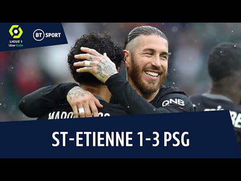 St-Etienne vs PSG (1-3) | Messi bags a hat-trick of assists as Ramos wins debut | Ligue 1 Highlights