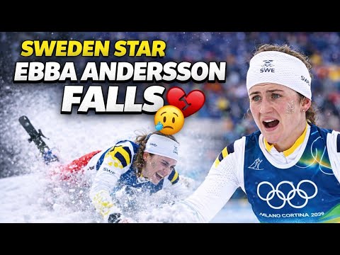 Ebba Andersson Falls 2026, Sweden Fights Back for Silver!, ebba andarsson crash today 