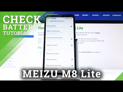 How to Display Battery Percentage on MEIZU M8 Lite