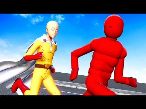 One Punch Man DESTROYS Dynamic Ragdolls - Overgrowth Mods Gameplay