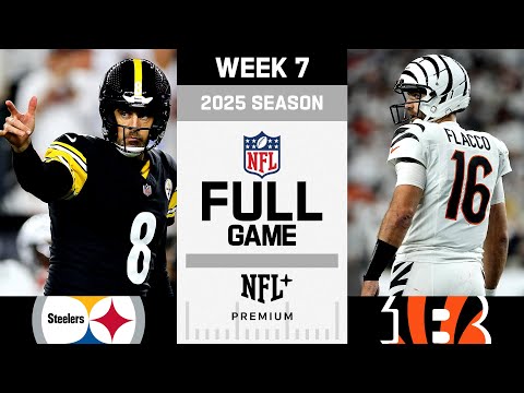 Rodgers vs. Flacco! Pittsburgh Steelers vs. Cincinnati Bengals FULL GAME | NFL 2025 Season Week 7