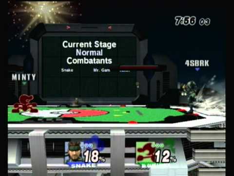 WHOBO 3: Vinnie (Mr. Game & Watch) vs. MVD (Snake) 1 & 2 - SSBB