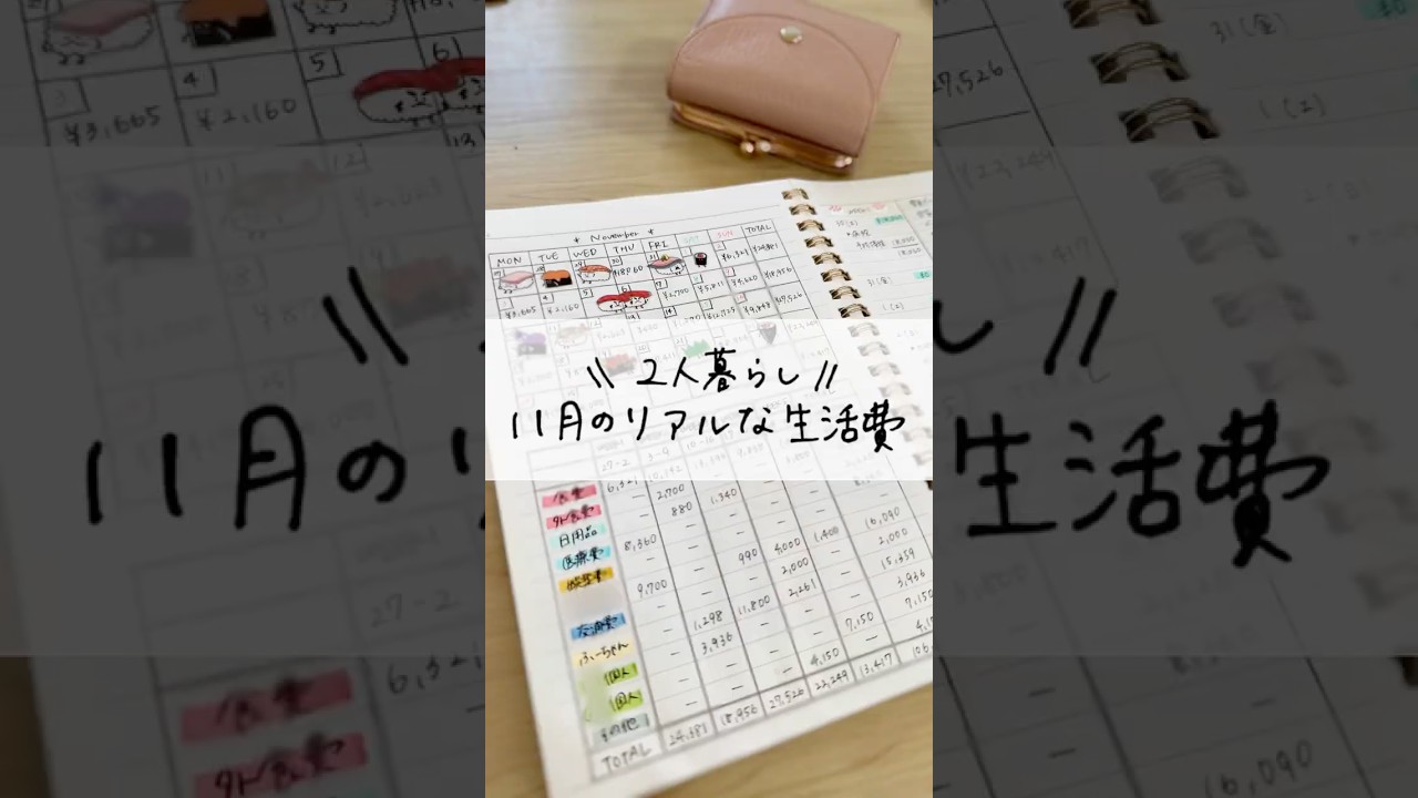 二人暮らしのリアルな生活費！ #節約 #貯金