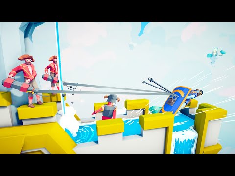 SHOUTER and 2 HARPOONER vs EVERY UNIT - From the waterfall🌊🌊| Totally Accurate Battle Simulator TABS