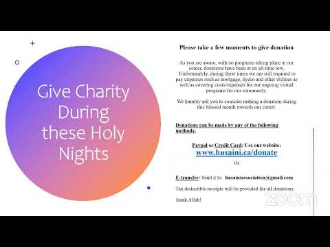 23rd Ramadan Amaal Program - 2020/1441