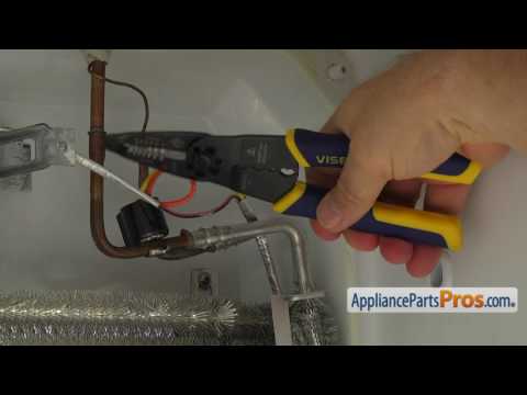Part of a video titled How To: GE Defrost Thermostat WR50X10071 - YouTube