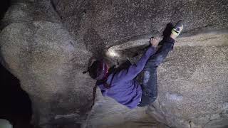 Video thumbnail of Farias izquierda, 7a+. Torrelodones