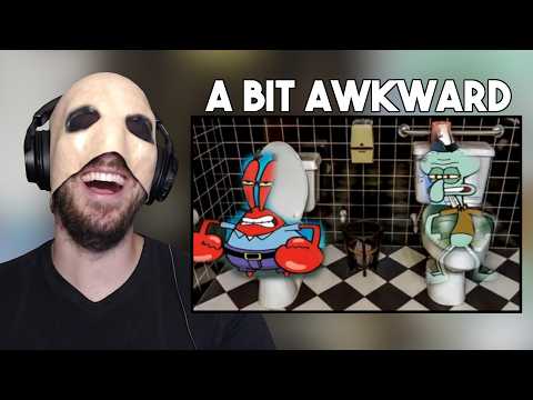 A Bit Awkward! - YTP - Spingebill Celebrates Leafy Day With His Bubble Bṳtt Buddy Reaction!