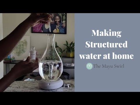 Making Structured Water at home with the Mayu Swirl 💦💦💦