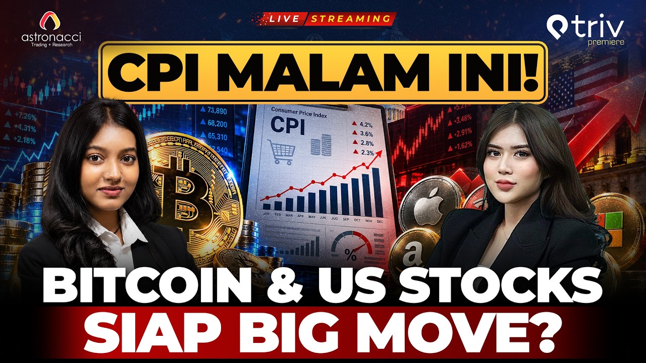 CPI Malam Ini Bisa Guncang Bitcoin & US Stocks! Ini Level yang Wajib Dipantau