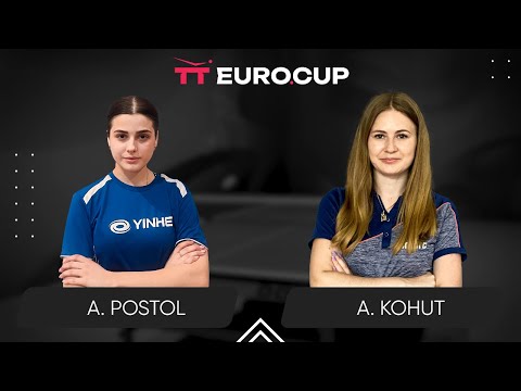 13:15 Anastasiia Postol - Alina Kohut 18.03.2024 TT Euro.Cup Women Ukraine Master. TABLE 3