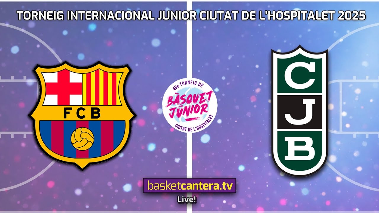 #Live U18M.  FC BARCELONA vs JOVENTUT BADALONA.-Torneo Internacional Junior de L´Hospitalet 2025