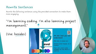 B2 English Lesson: Writing Emails to Share News with Connectors