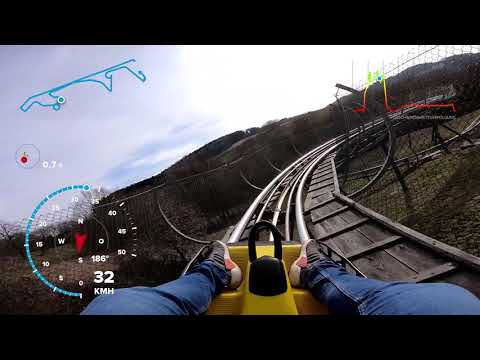 Sommerrodelbahn Wald Michelbach + GPS Anzeige GoPro Hero 7 Black Hypersmooth