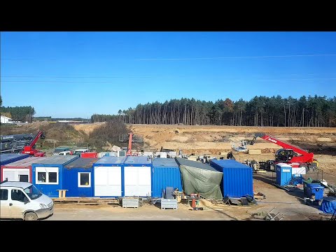 Budowa autostrady A2,  kierunek Siedlce - Warszawa. Postępy prac dnia 30 października 2022r