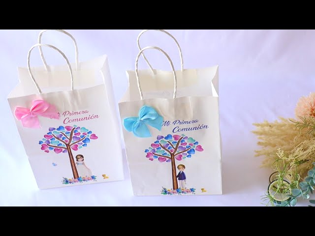 Vídeo relacionado con Genérico Bolsa de Tela Personalizada para Comunión - Detalles y obsequios para Comuniones - Bolsa Tote 42x37 - Regalo para Comunión - Mínimo 10 unidades (10)