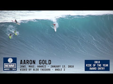 Aaron Gold at Jaws 2 - 2018 Ride of the Year Award Entry - WSL Big Wave Awards