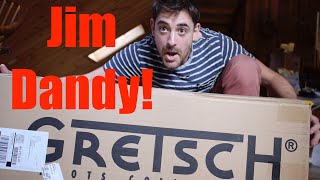 Video thumbnail for Gretsch G9500 Jim Dandy Parlor Unboxing, Review & Studio Performance by Travis Raab Guitar