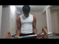 Bicep Curls and tricep extensions