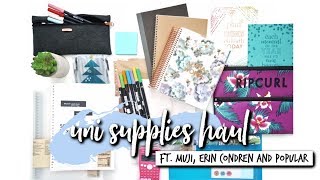 HUGE UNIVERSITY/SCHOOL SUPPLIES HAUL!!! (MUJI, Erin Condren, Popular) | studycollab: alicia